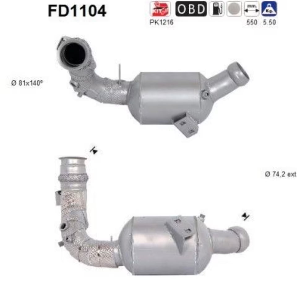 AS Particulate Filter – Mercedes-Benz W212 / W204