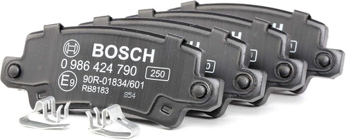 Bosch BP931 brake pads close-up showing part number 0 986 424 790